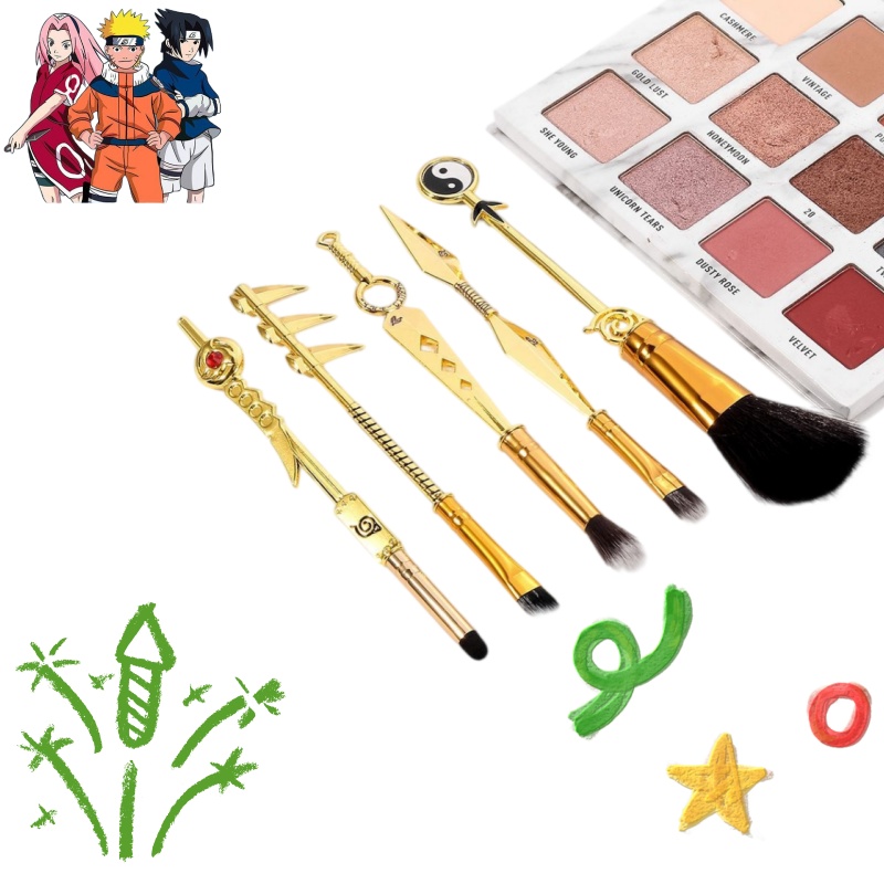 Beauty No Makeup - Set Kuas Rias Anime Naruto 5