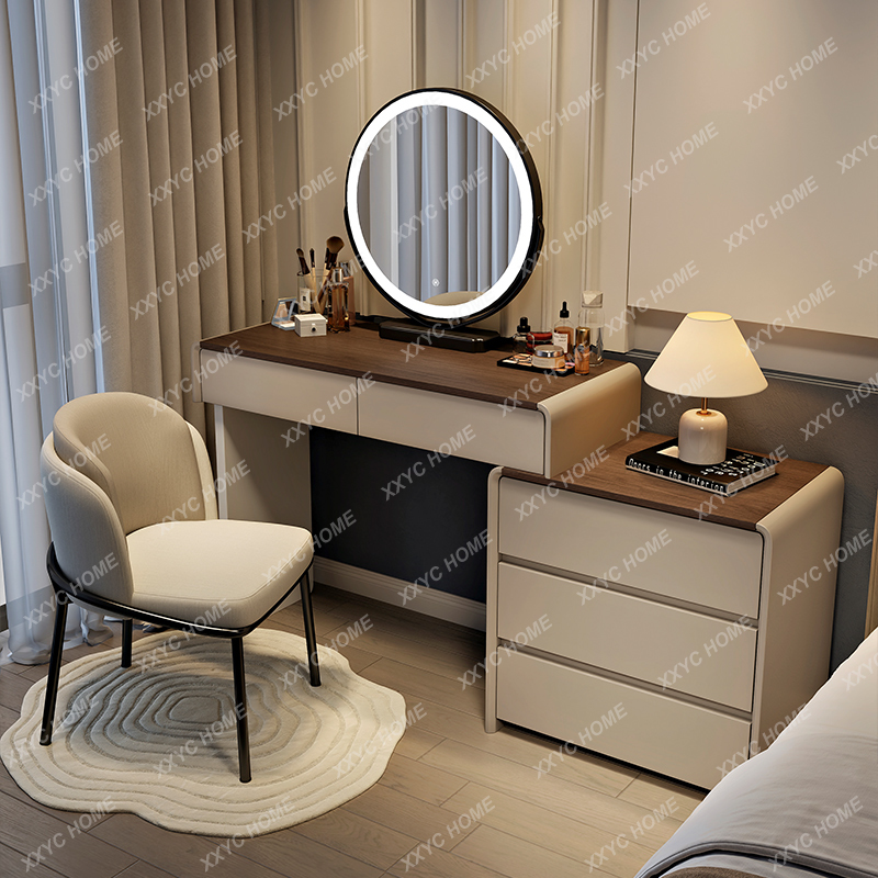 Meja Rias Kayu HHAesthetic den - Beauty Makeup Vanity Set ulasan dan harga