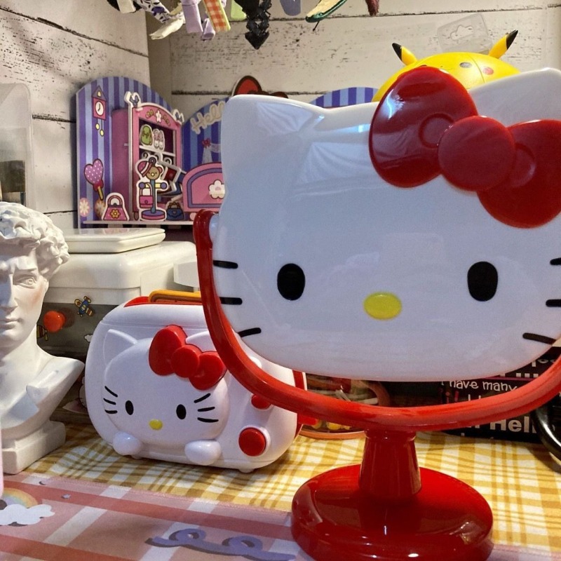 Cermin Meja Rias Hello Kitty,  - Beauty Makeup Vanity Set ulasan dan harga